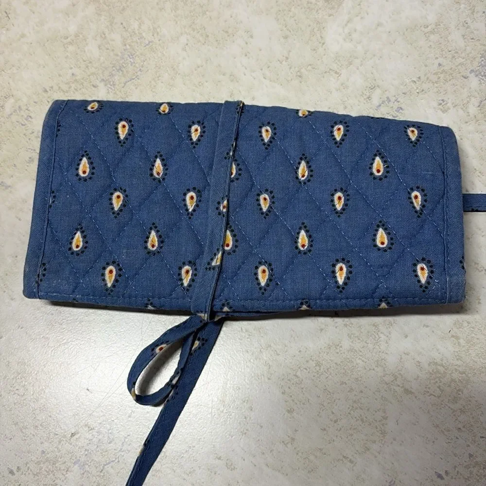 Blue and Yellow Jewelry bag